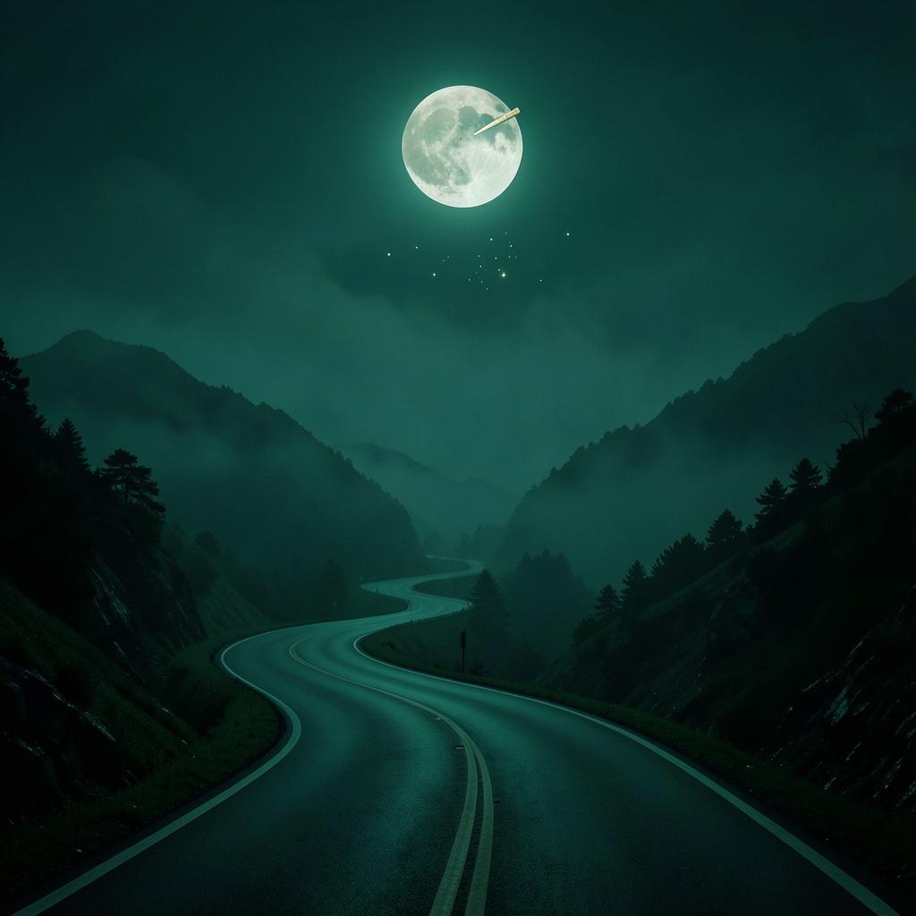 Midnight on the Highland Pass artwork