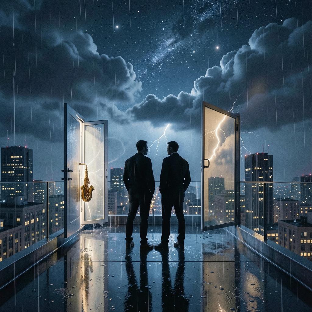 Rooftop in the Rain artwork