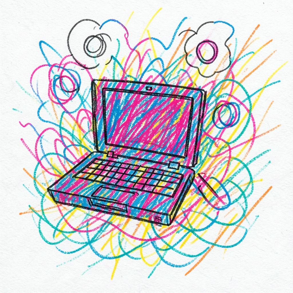 shantell stole my laptop artwork