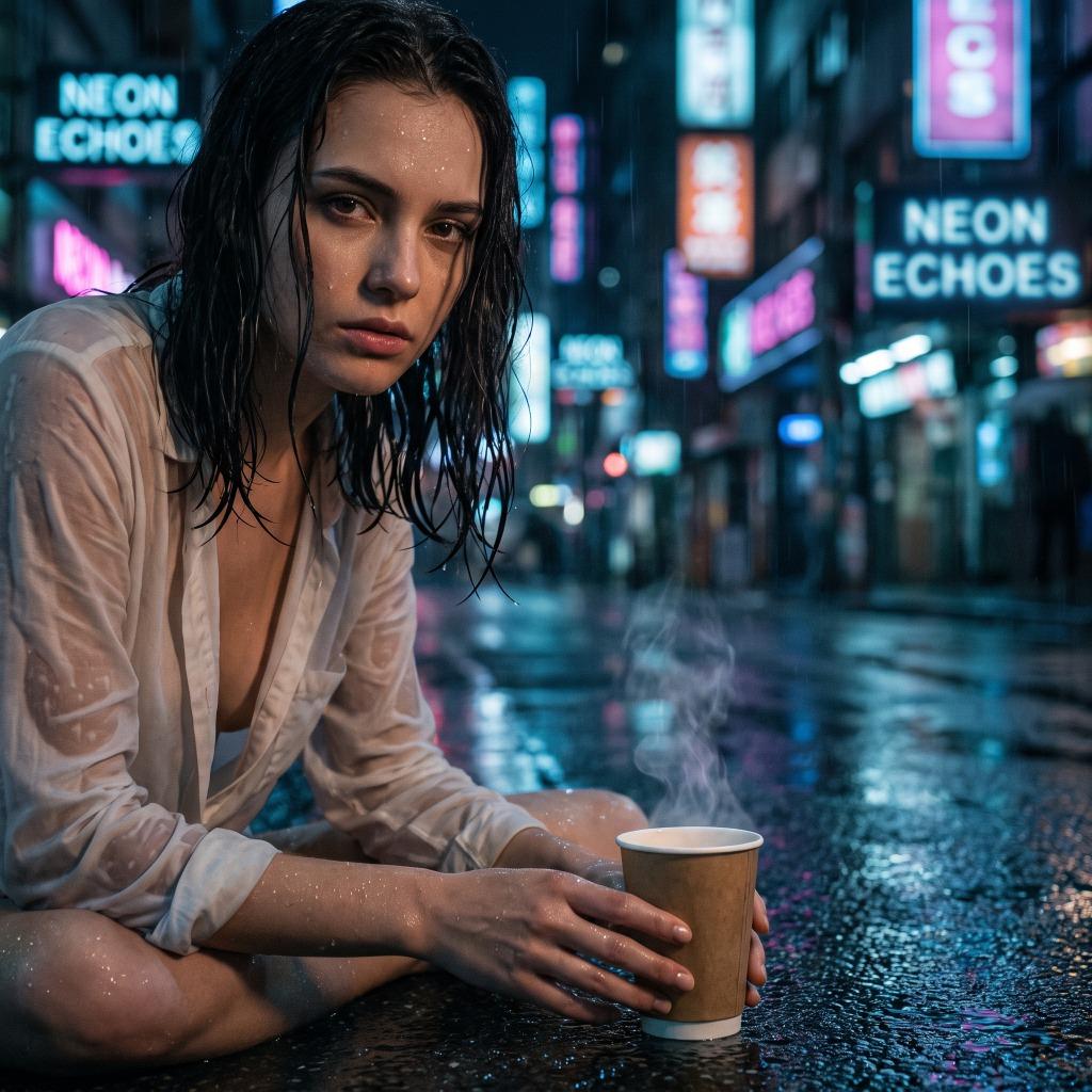 🌑Neon Echoes (Magic Deep House in The Rain)🌑