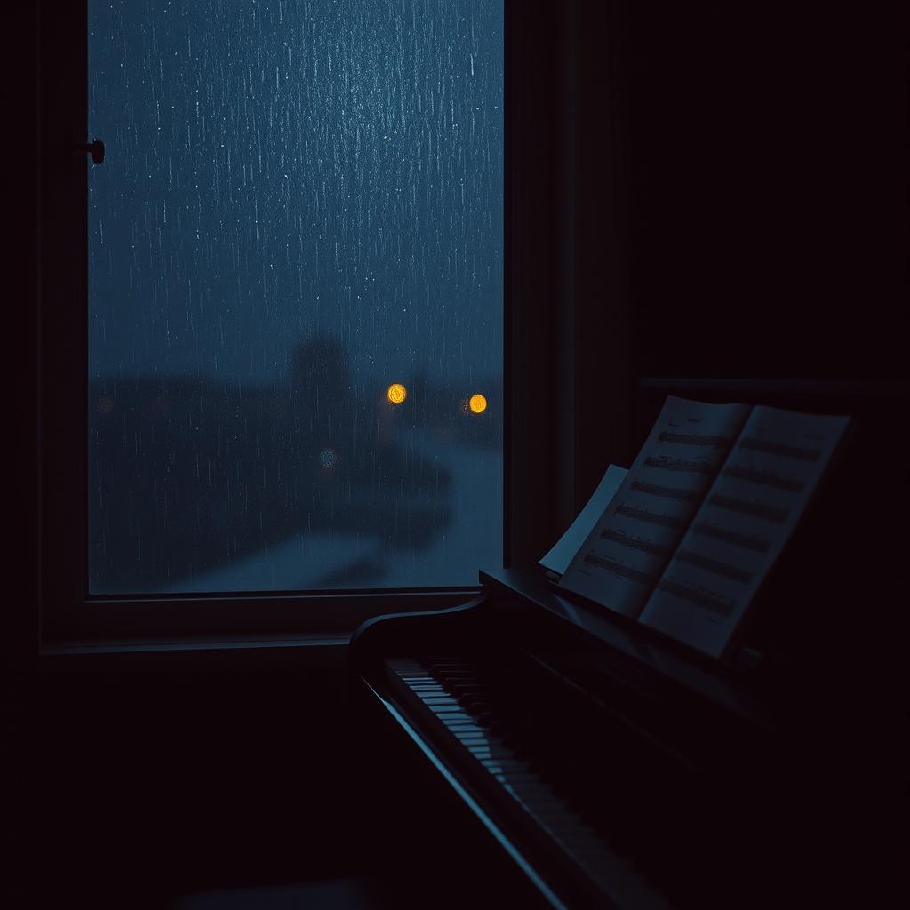 дождь за окном artwork