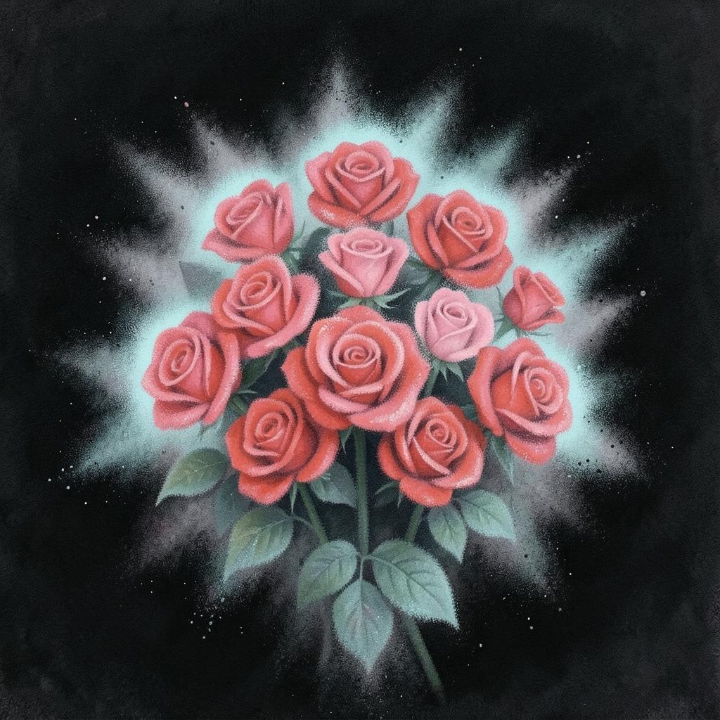 Cincuenta Rosas Rojas artwork