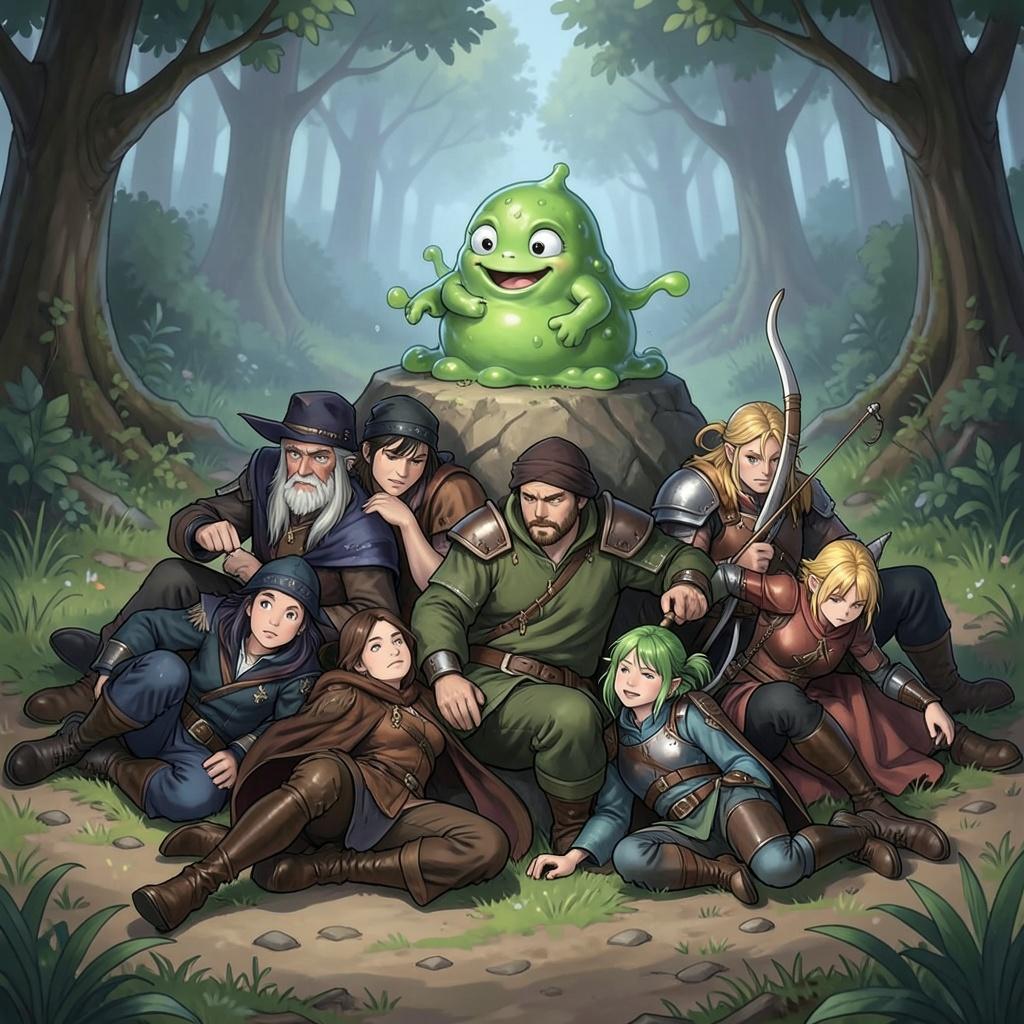 The Heros vs The Slime artwork