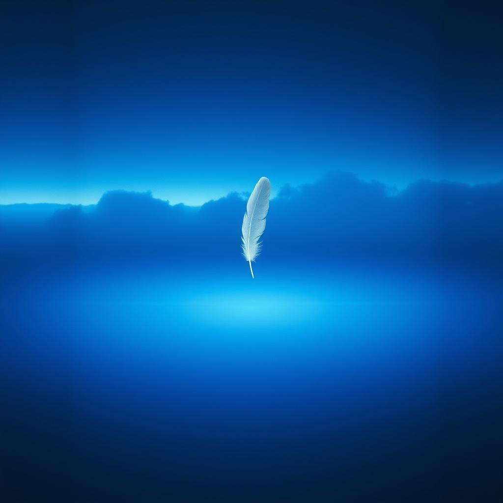03🌹🦋🦚Time Dissolved in Deep Blue Light | Derin Mavi Işıkta Eriyen Zaman | 在深藍光中融解的時間 artwork