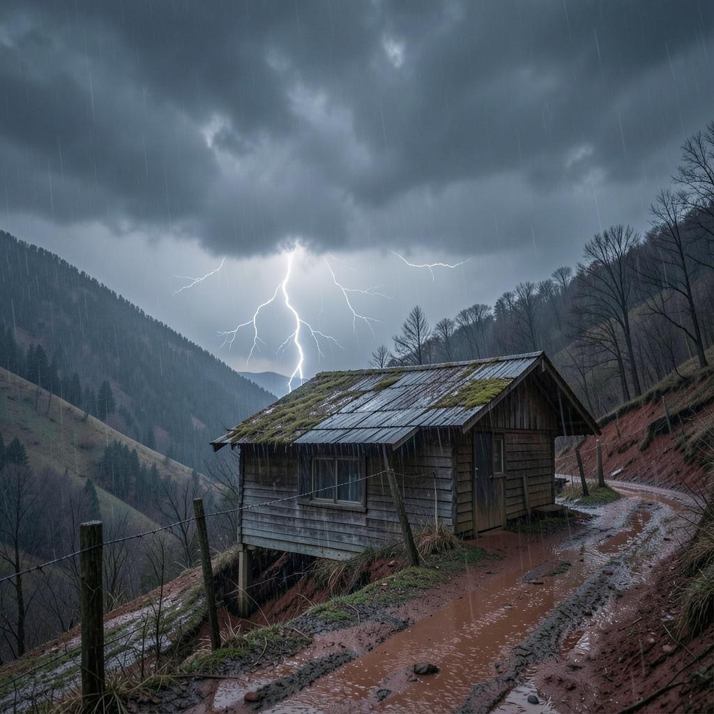 Hard Rain Over the Hills artwork