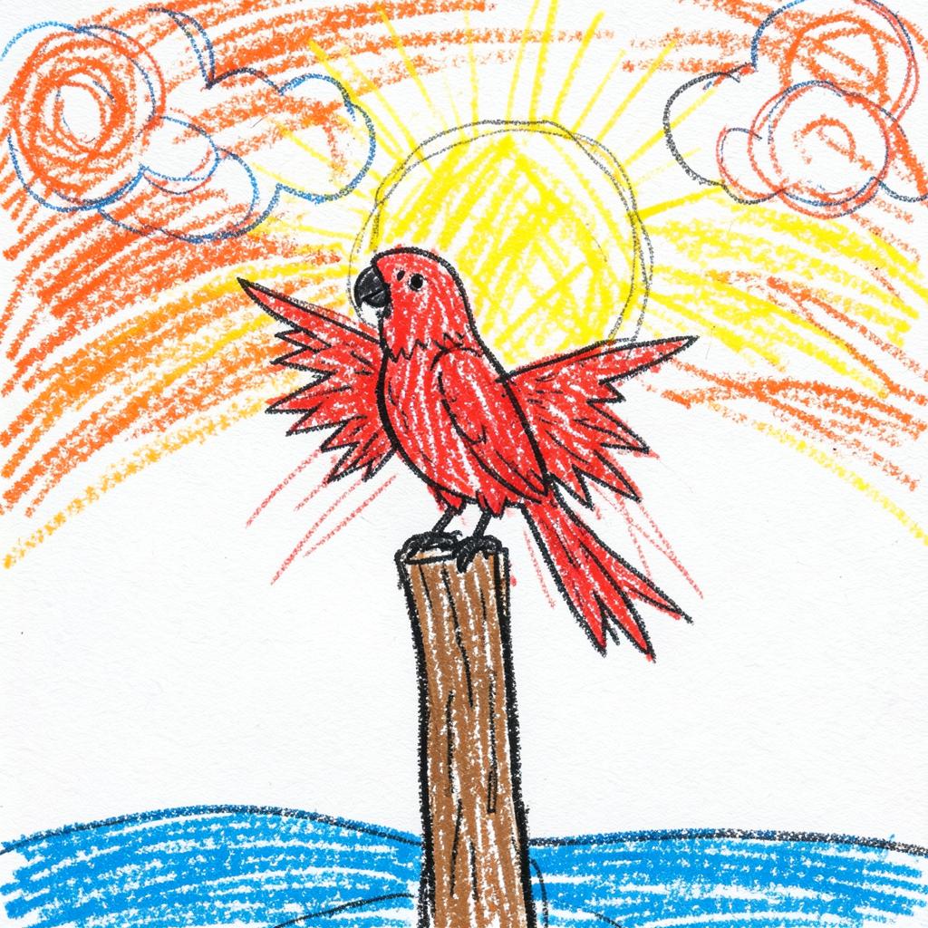 Red Parrot Dreaming v2 (New Day Mix) (Suno Exclusive) artwork