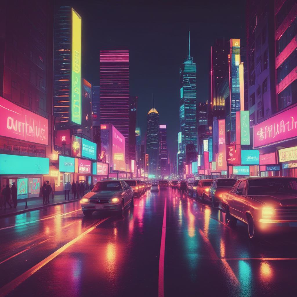 Neon Dreams in the City 