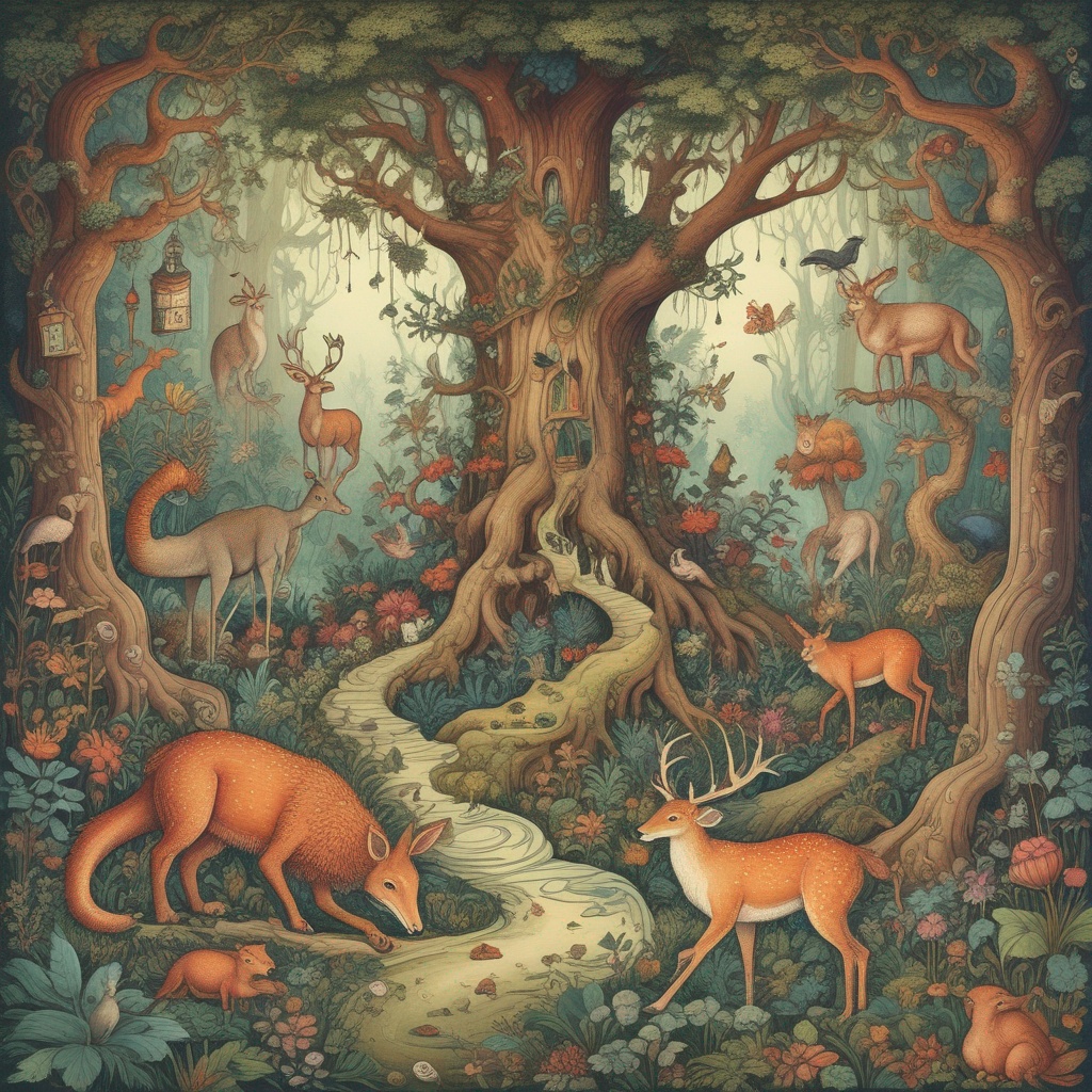 Jabberwok classical Indian raga artwork