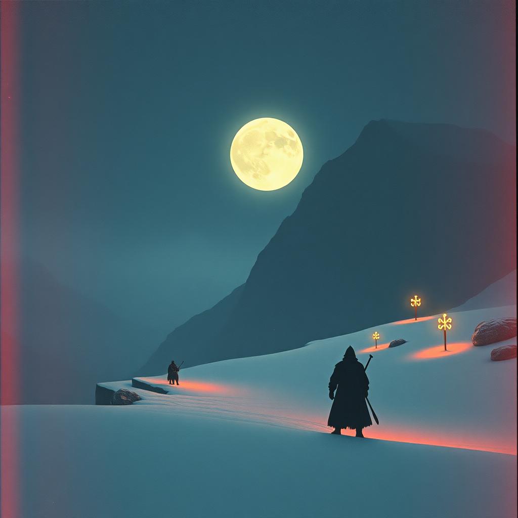 Rúnir kalla í myrkri nótt artwork