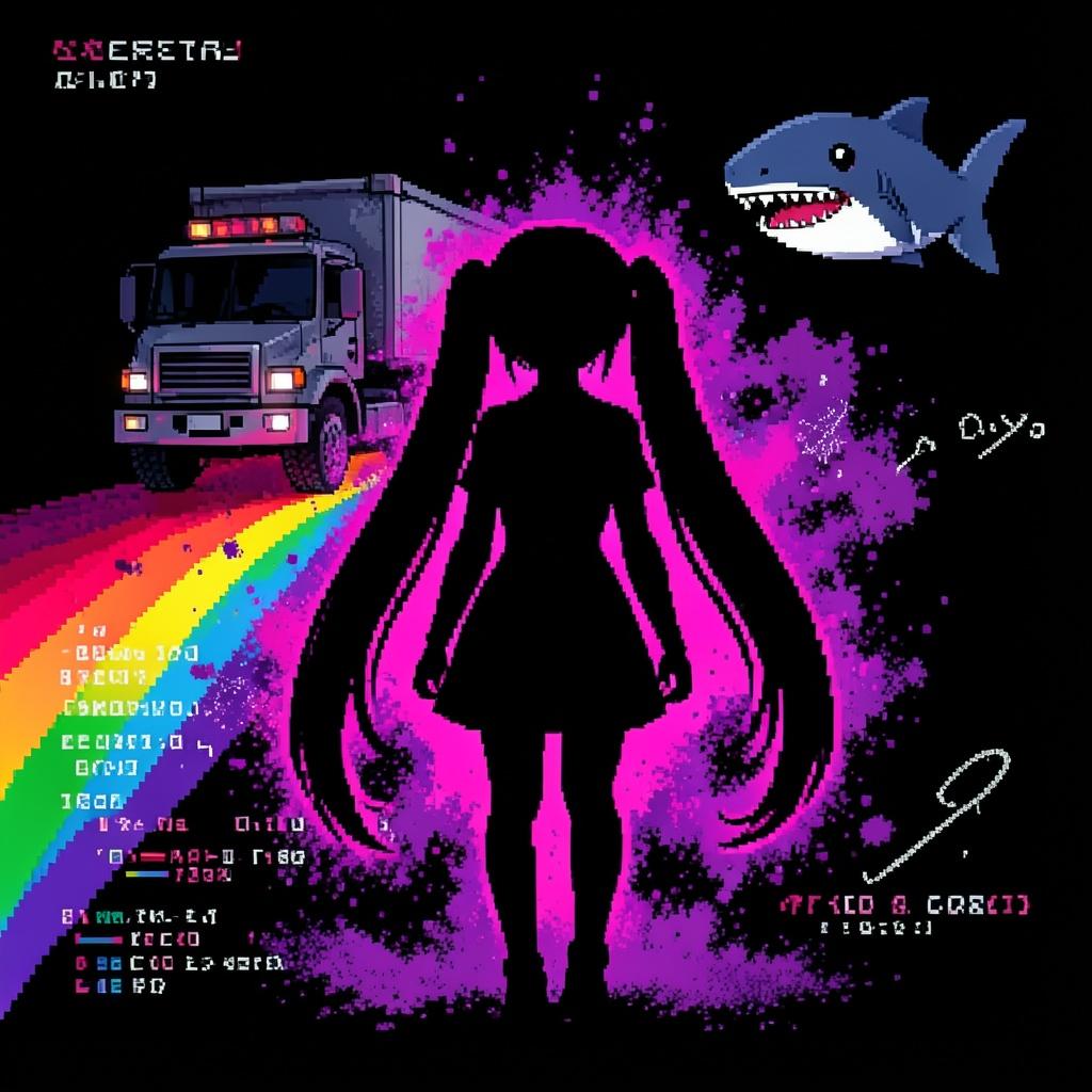 電脳チョークとパープル・パウダー (Cyber Chalk and Purple Powder) [Remix feat. Ᏽ△𐌁𐌏𐌐𐌐𐌵𐌔] artwork