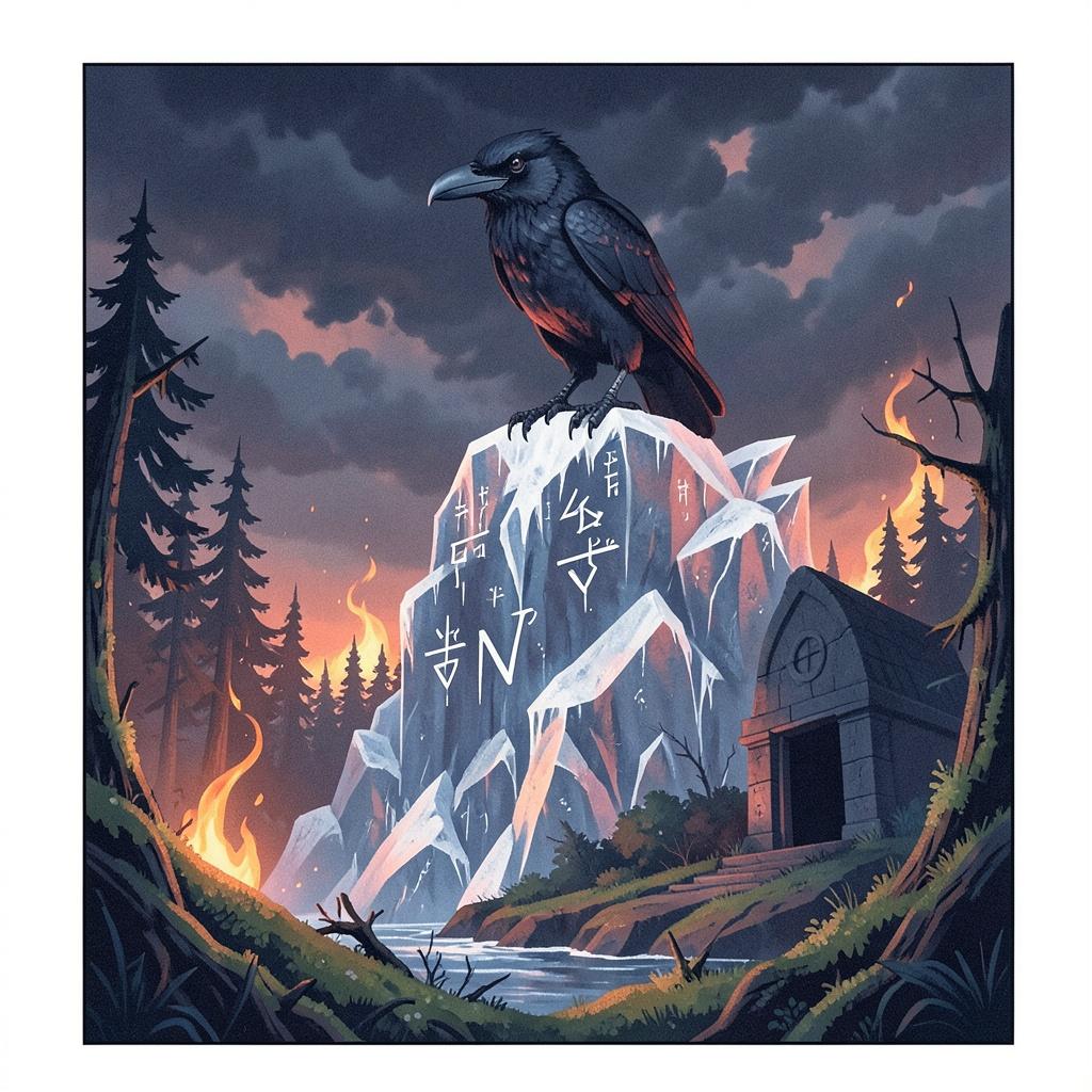 𝖍𝖆𝖑𝖑𝖉ó𝖗’𝖘 𝖇𝖔𝖓𝖊𝖘 • The Last Raven artwork