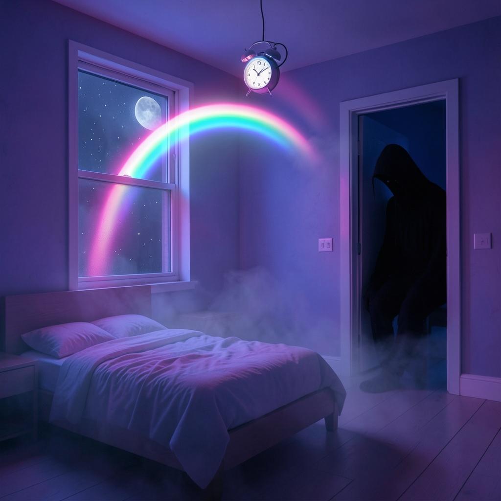 Rainbow lullaby artwork