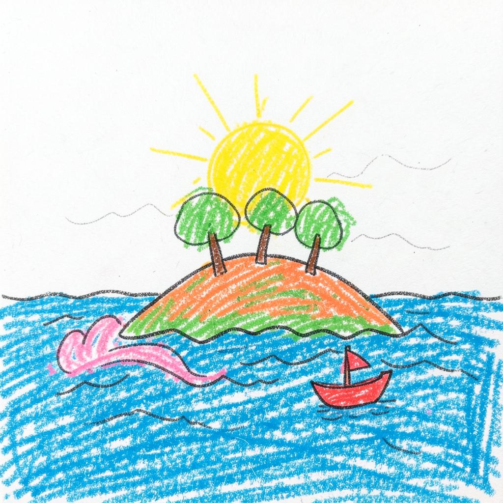 Island Morning - rem artwork