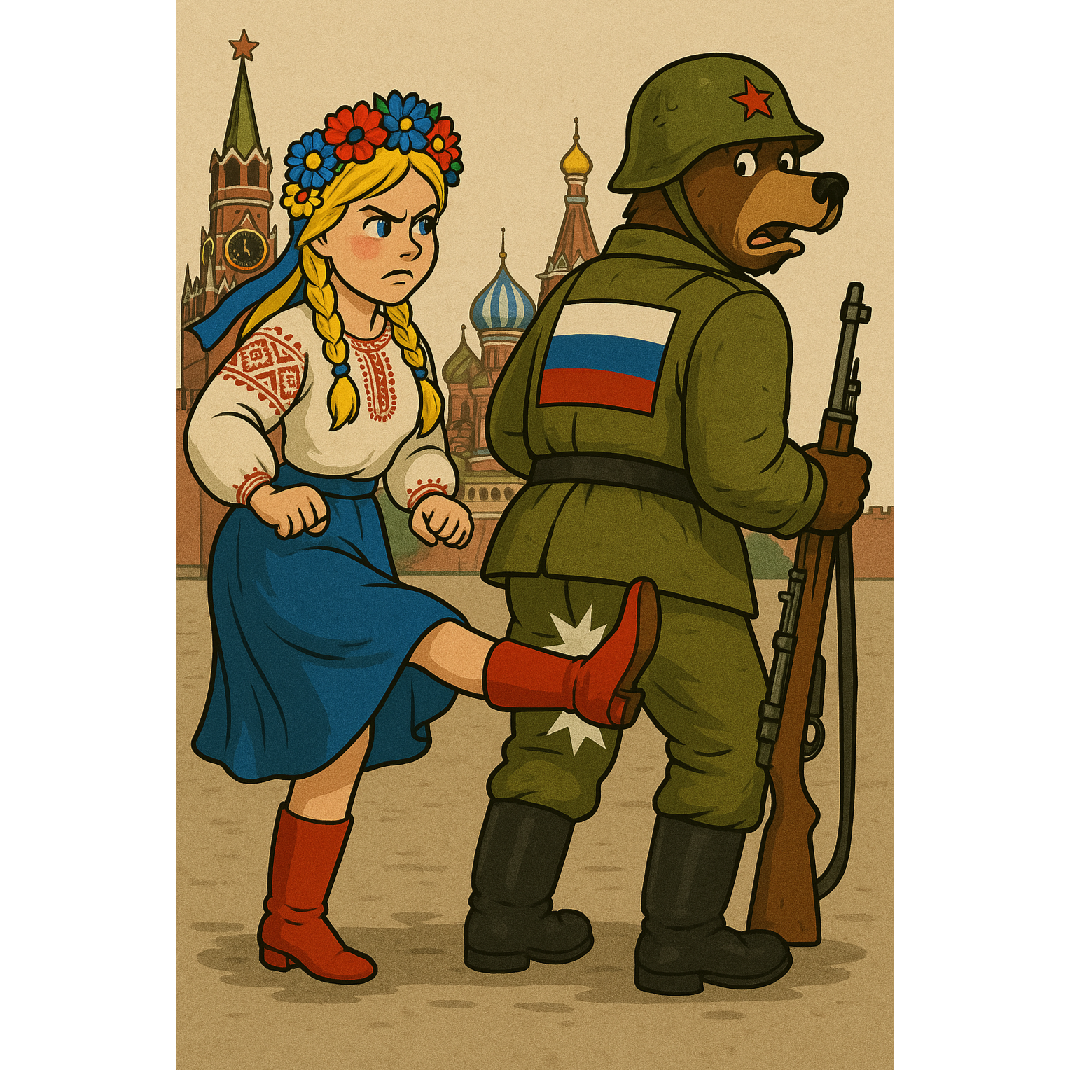 Image for Як Подоляночка Побила Російського Ведмедя (How Podolyanochka Out-Boxed the Russian Bear) v1b