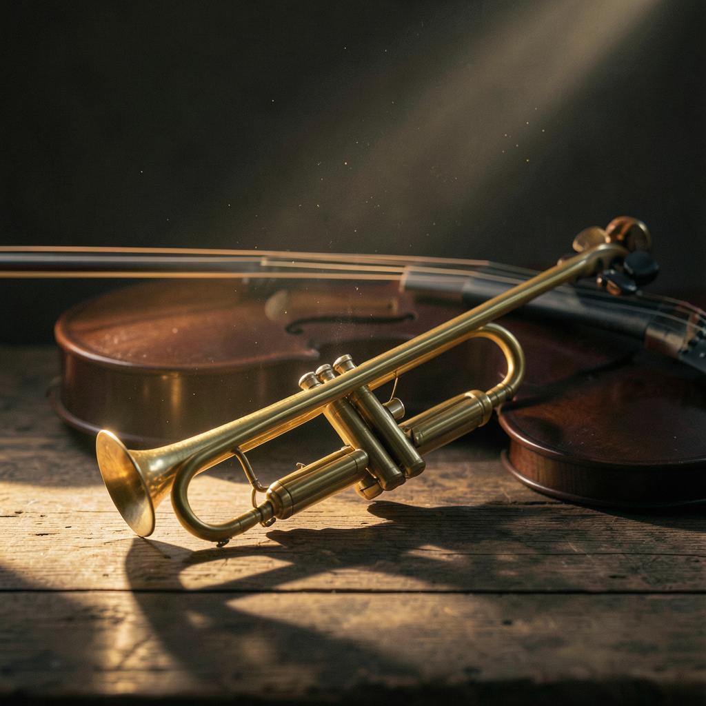 Oboe trumpet and string quartet 3 artwork