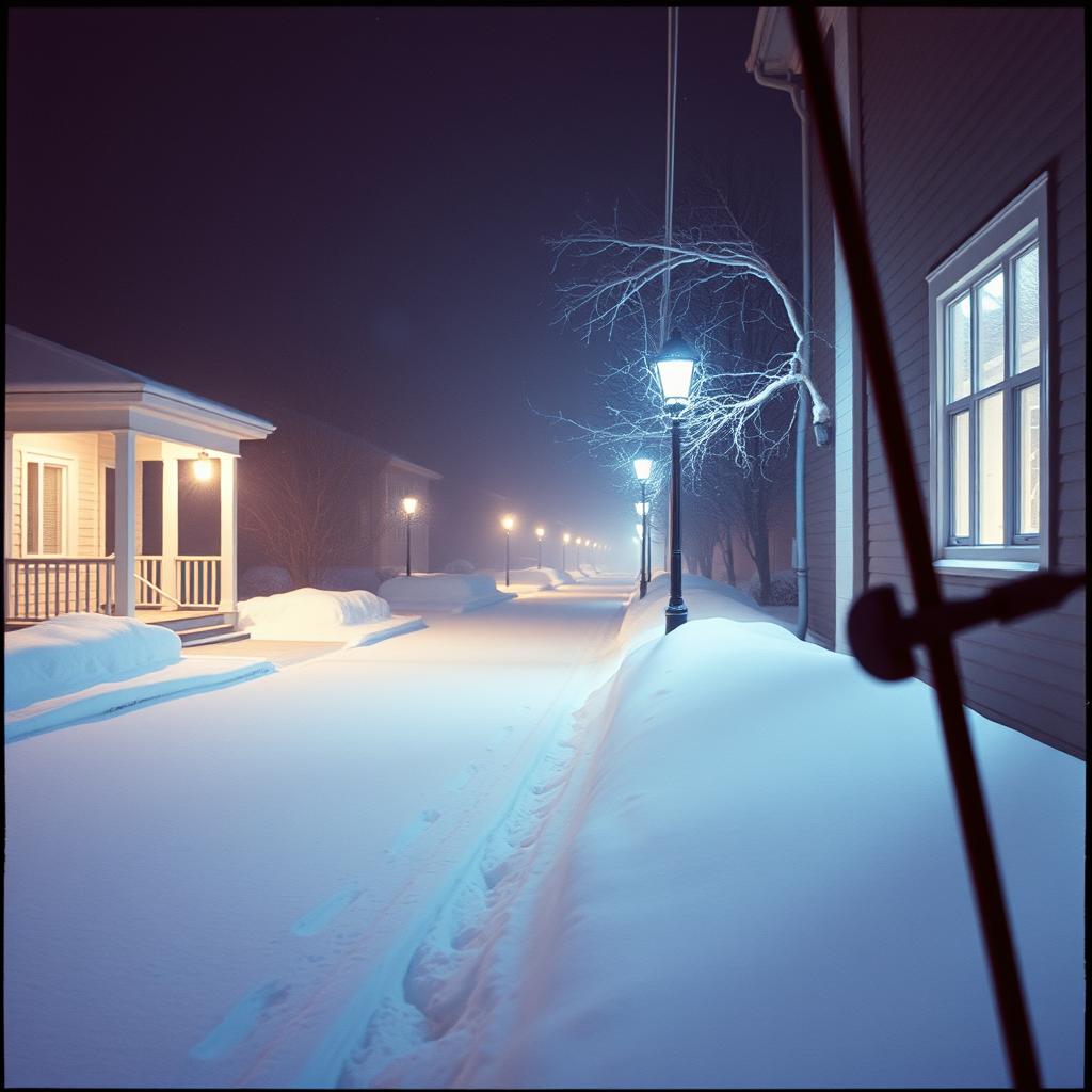 Snow Lit Night artwork