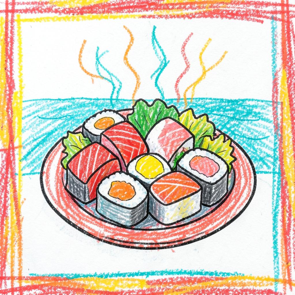 おすしのお皿旅行 artwork