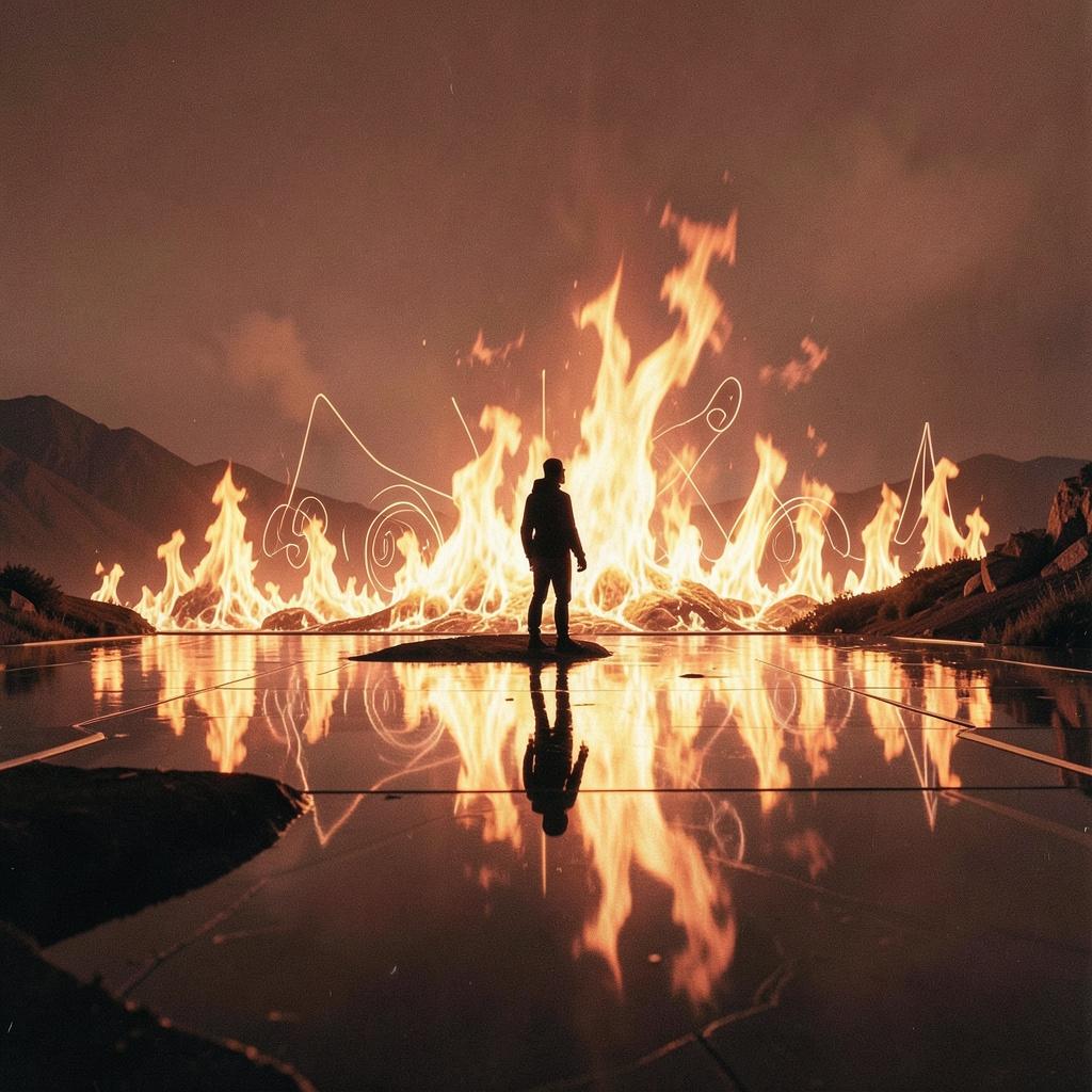 6. The Burning Lake artwork