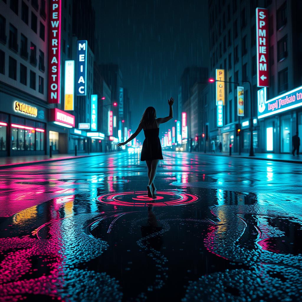 Dancing in the rain oh yeah artwork