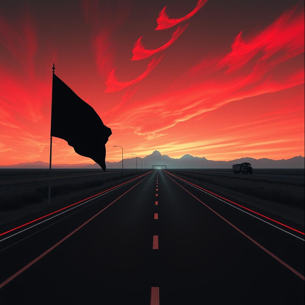 “Black Flag on the Highway” artwork