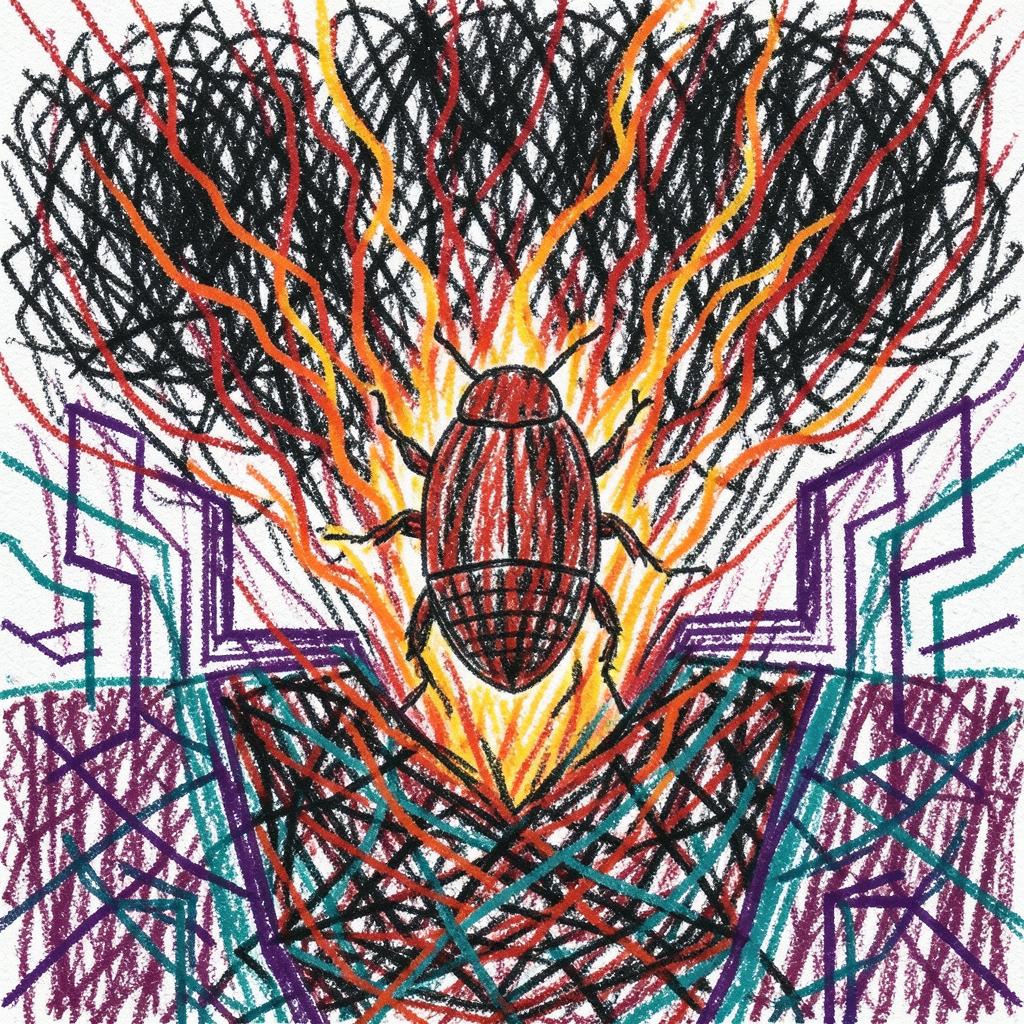 💯Matrix Ank  Egyptian bug, scarab code 🪲🕉️ 💫 artwork