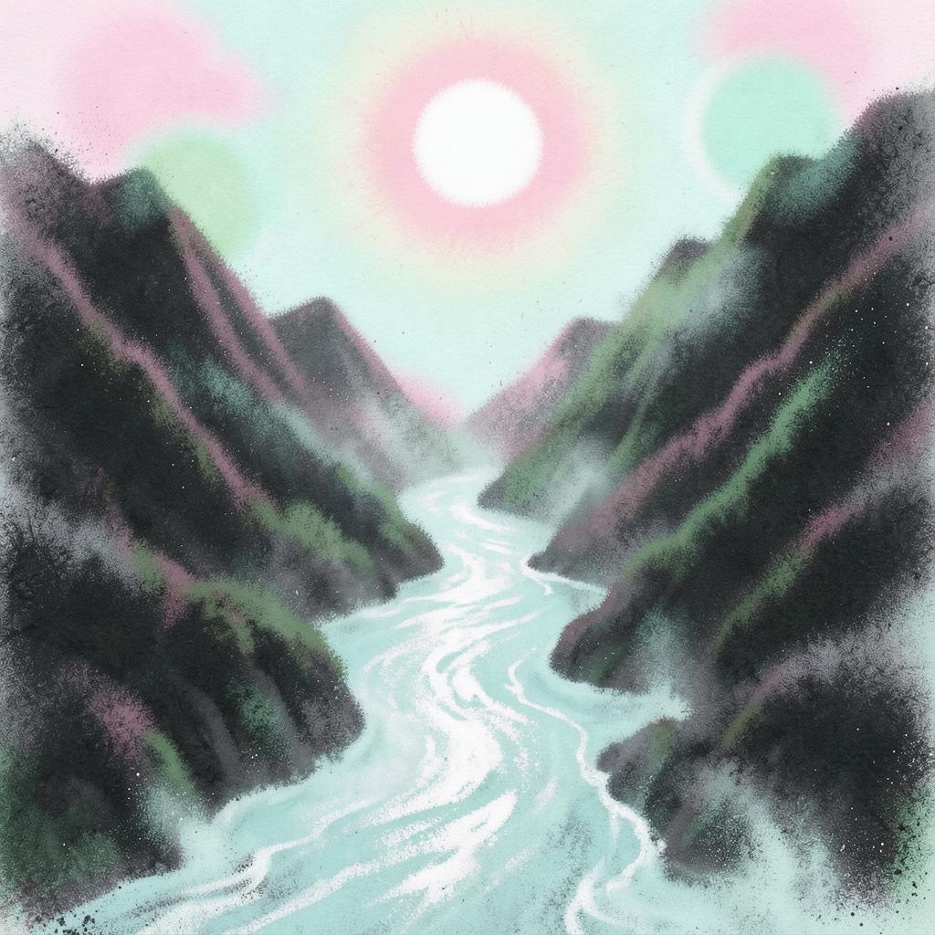rivers throw the mountain (Cori d’Etere) artwork