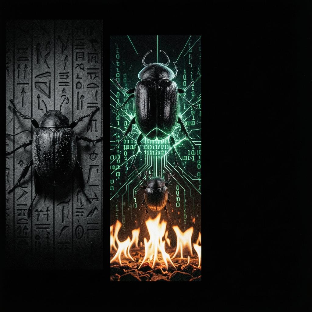 hvy DM -Matrix Ank  Egyptian bug, scarab code 🪲🕉️ 💫 artwork