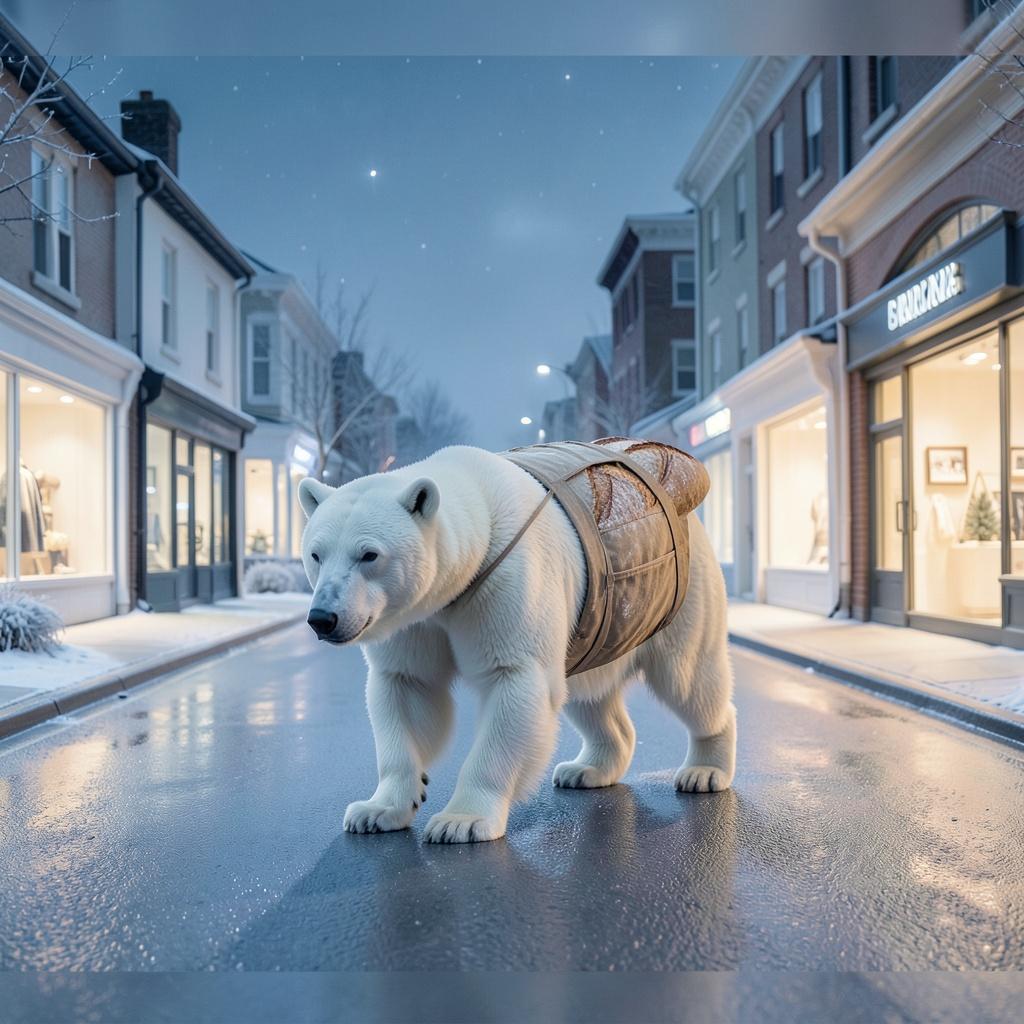 White Bear in a Quiet Neighborhood artwork