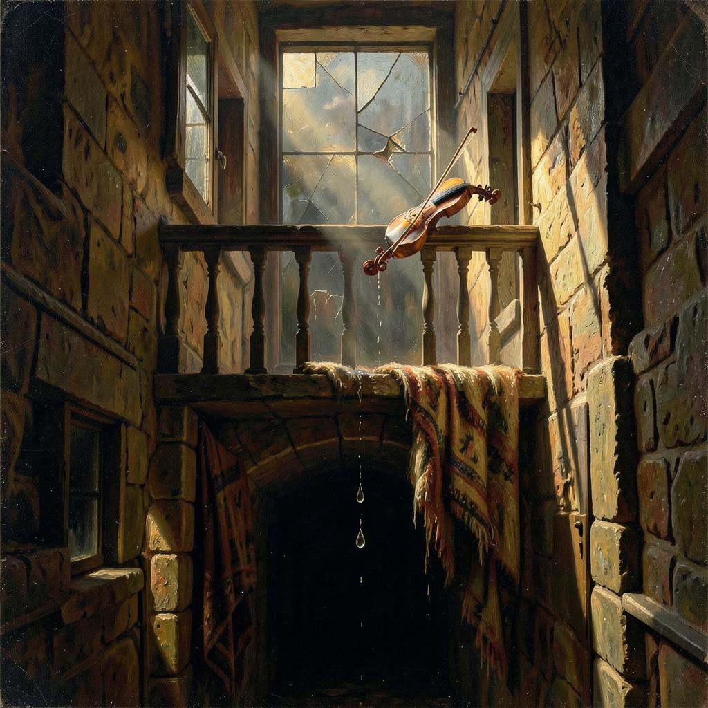 Na górze skrzypce, na dole bas artwork