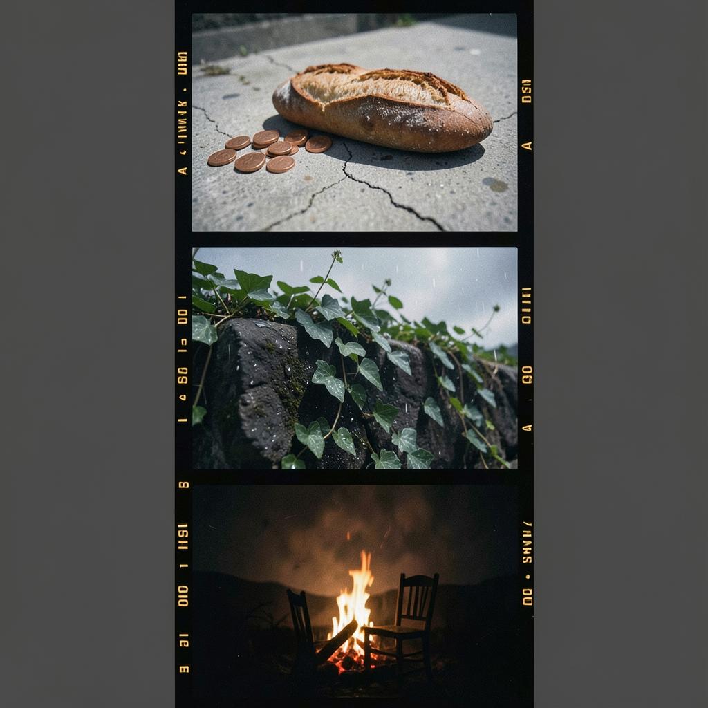 Kleingeld und ein Laib Brot artwork