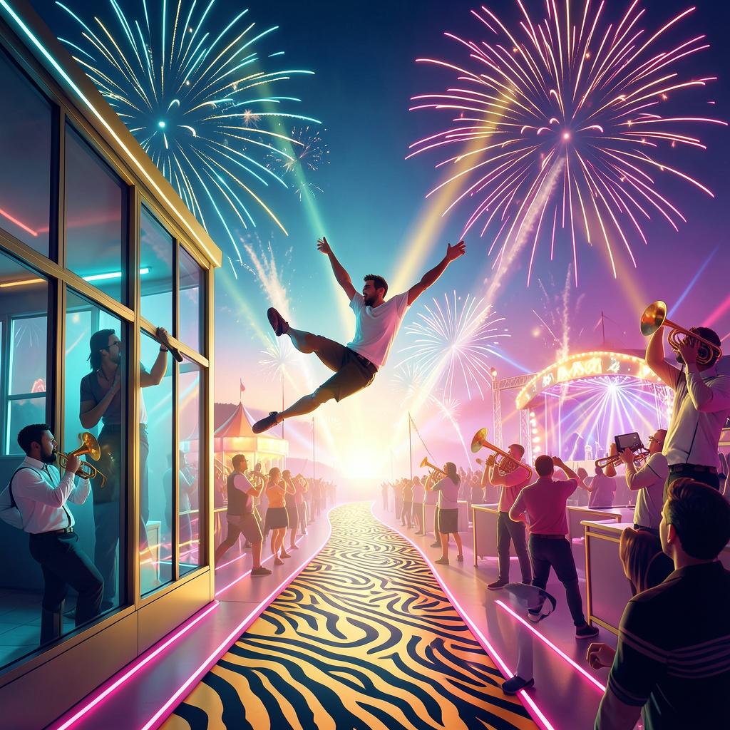 Fire in the speakers artwork