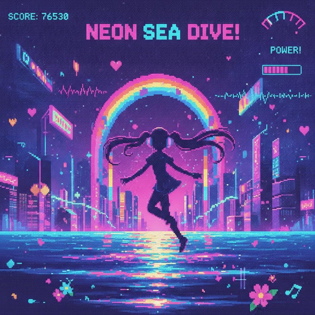 ネオンの海へダイブ！ (Dive into the Neon Sea!) [Remix feat. pilzburied] artwork