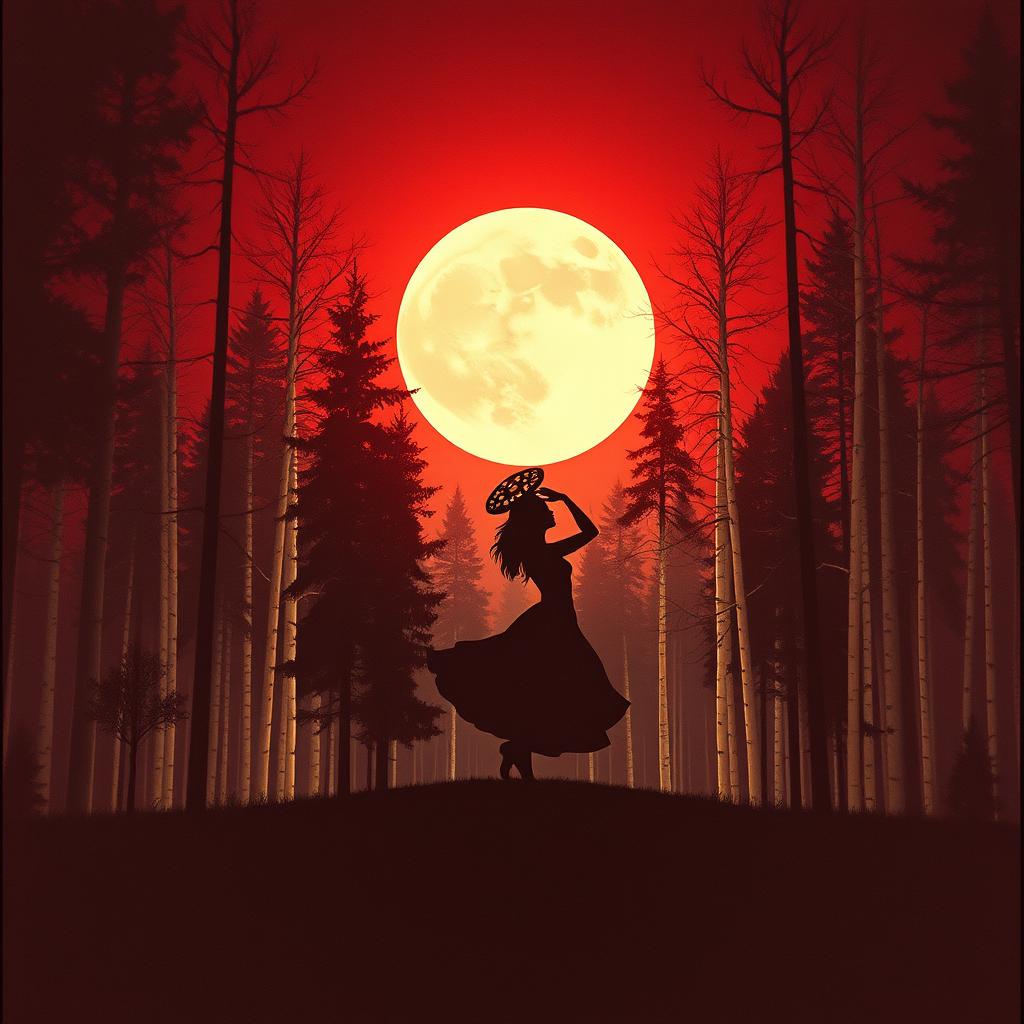 Rojo y Blanco en el Bosque artwork