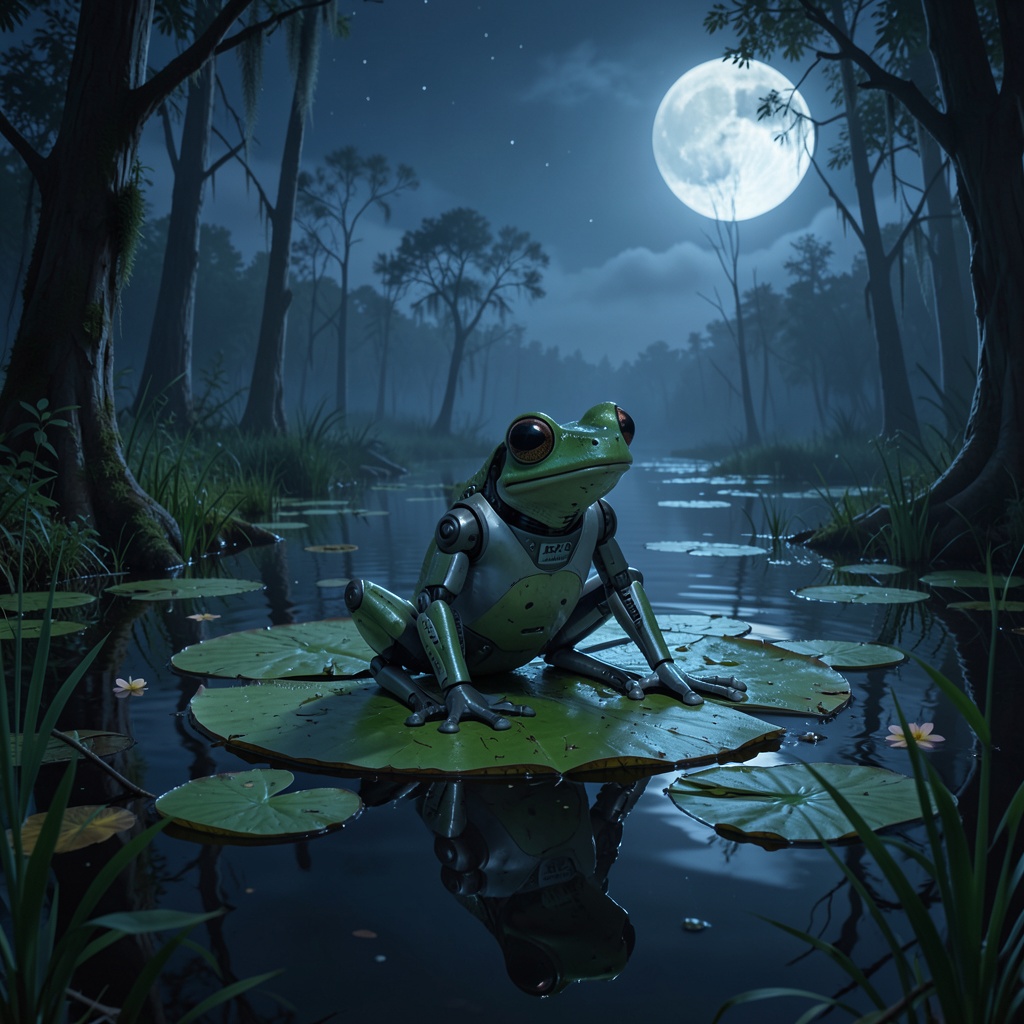 Ribbit the Robot Frog artwork