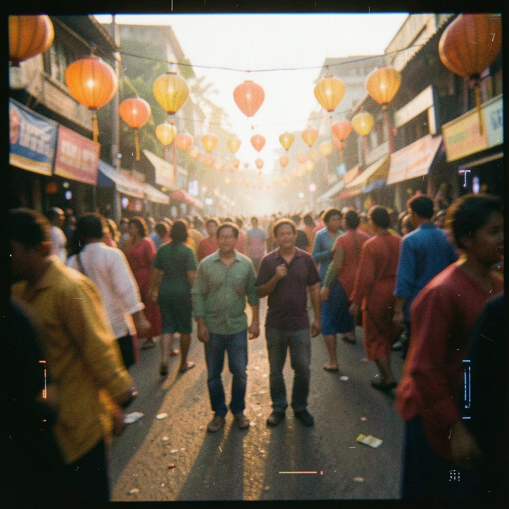 Between the Moving Crowds — AjAi India Vibes artwork