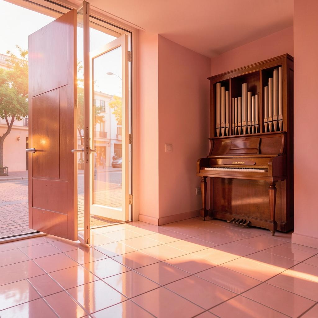 inst. organ pops, morning door artwork