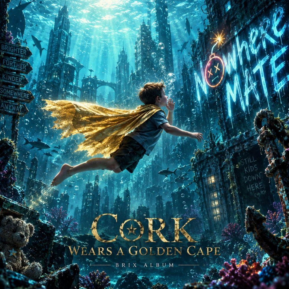 Cork Wears A Golden Cape by N💣where Man, Mate