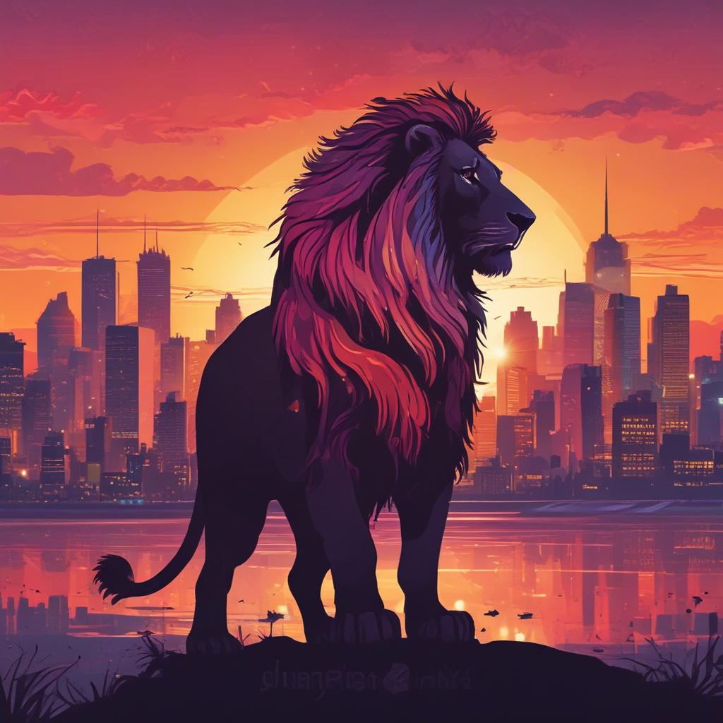 Le Lion  G. Apollinaire artwork