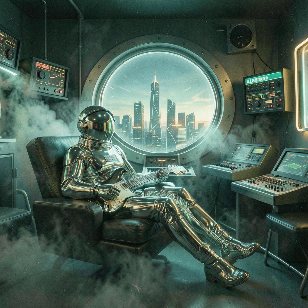 Space age jazz artwork