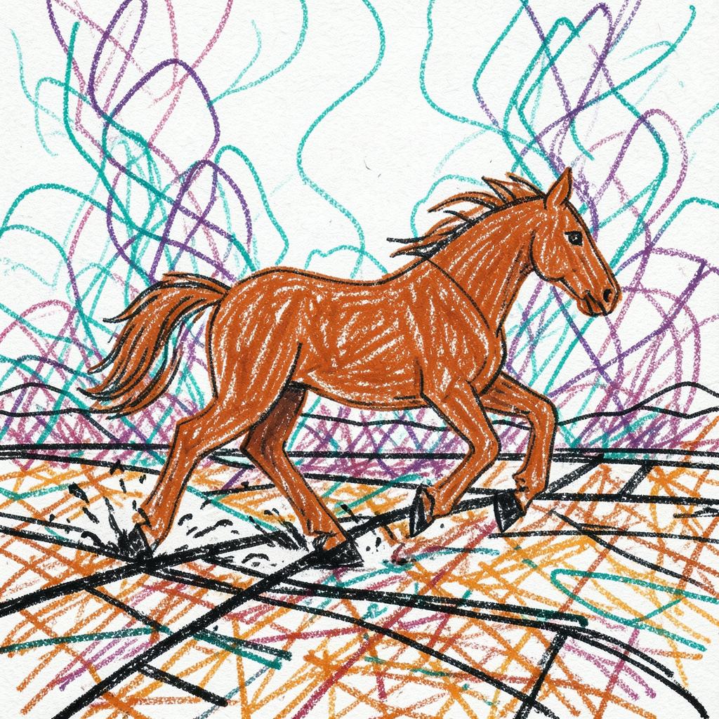 Badlands Mustang artwork