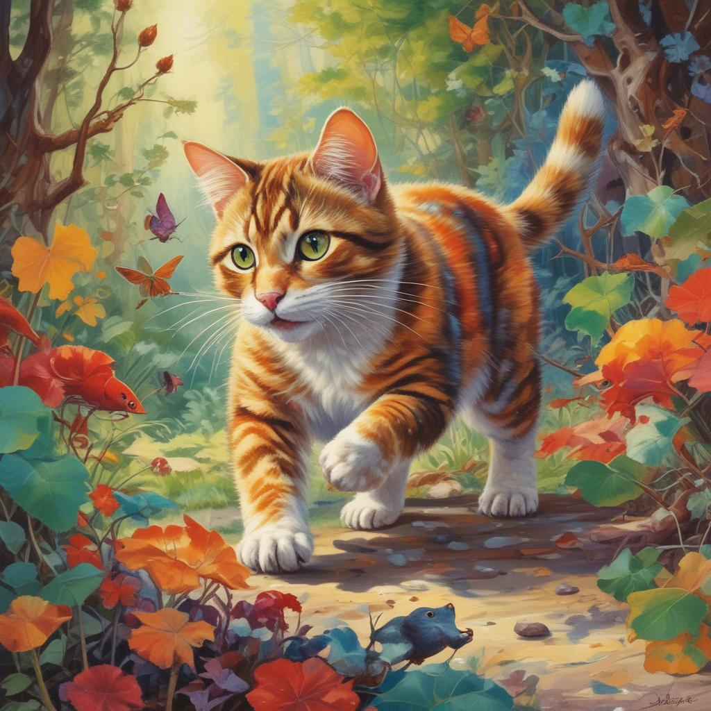 El gato moreno artwork