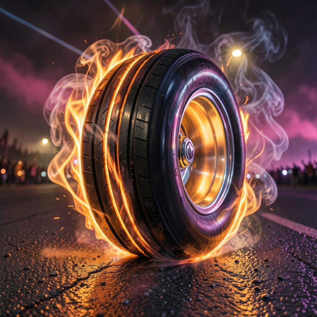 Burning Rubber Hearts artwork