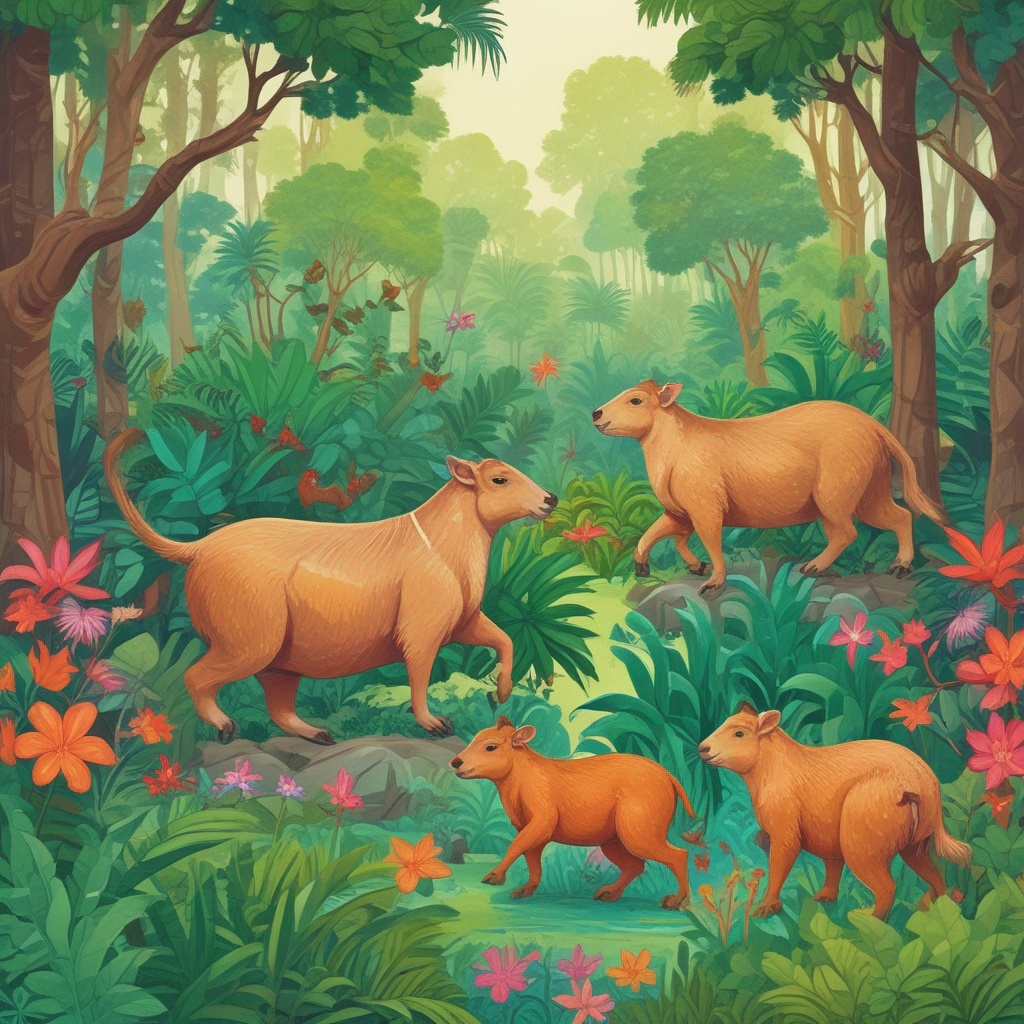 Happy Capibaras -  ʕ •ɷ• ʔฅ ฅʕ •⩊• ʔ 3