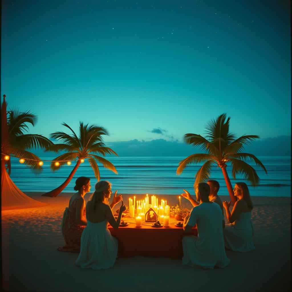 Island Christmas artwork