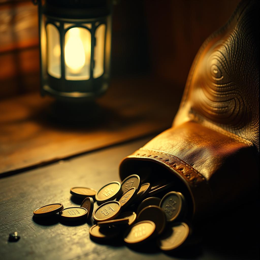 Bank of three coins artwork