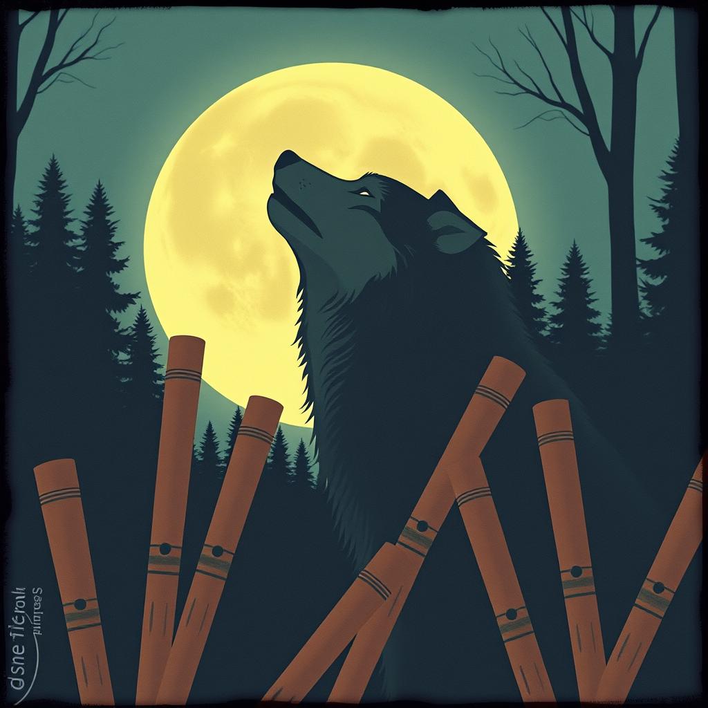 native American Cherokee chant artwork