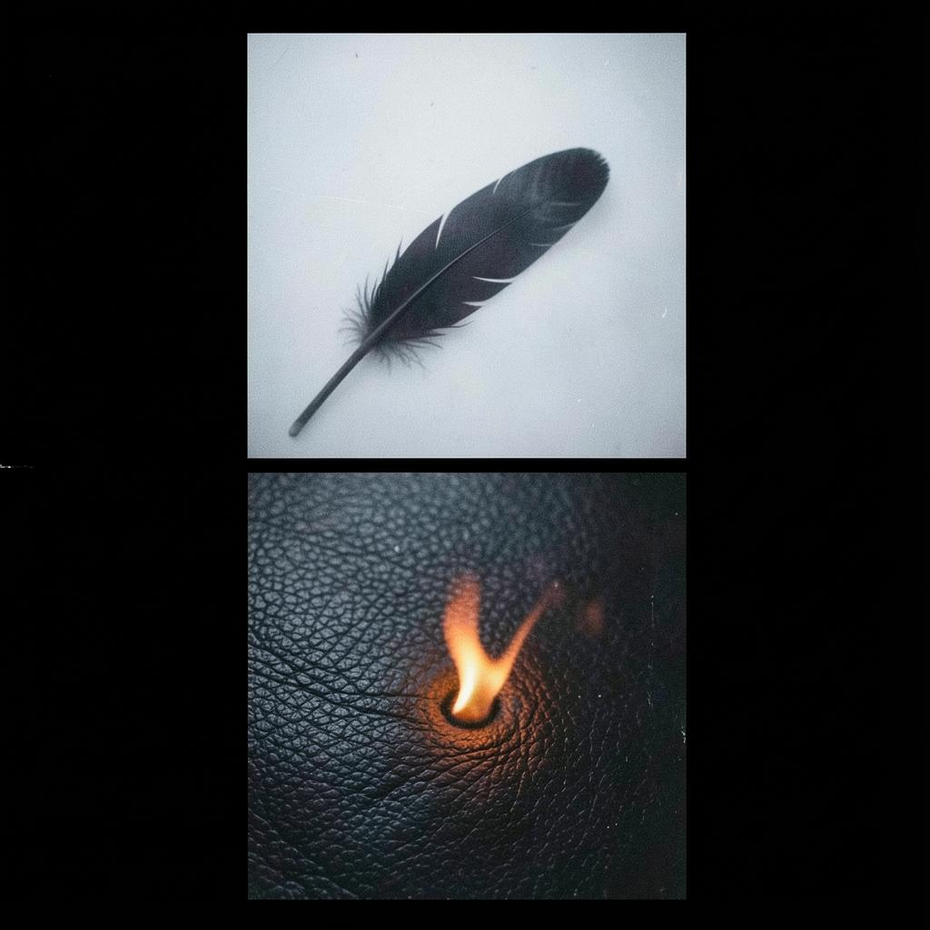 Black Wolf & Flame Raven artwork