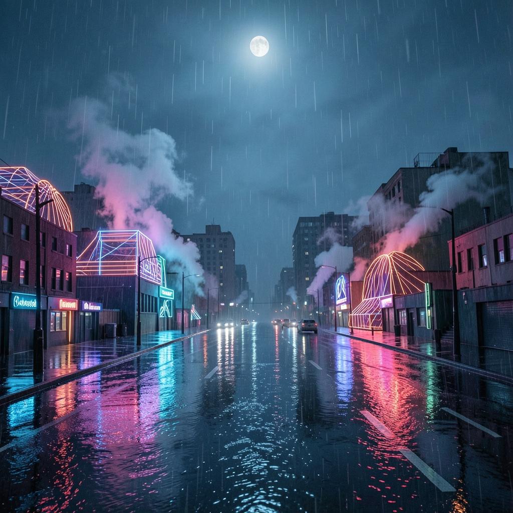 City on piles artwork