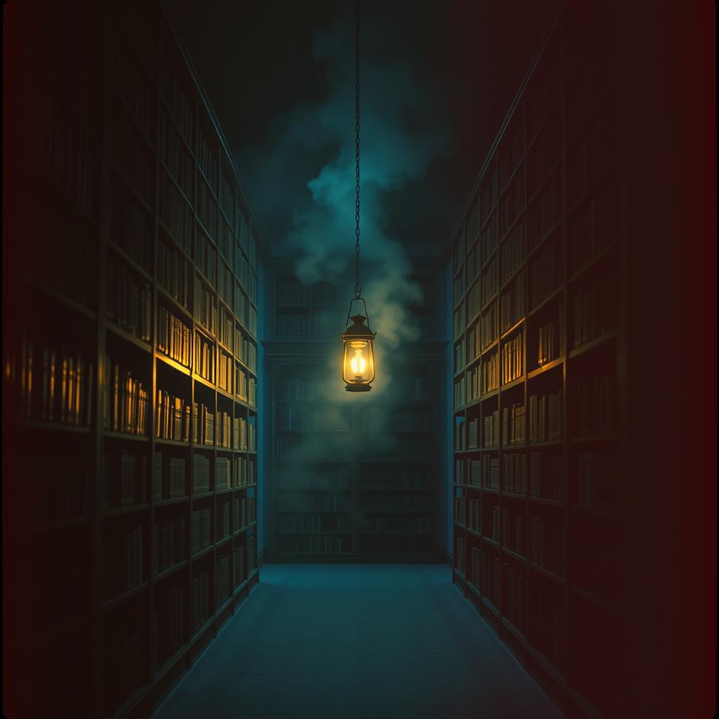 Mourning Cursive - A Library At Midnight artwork