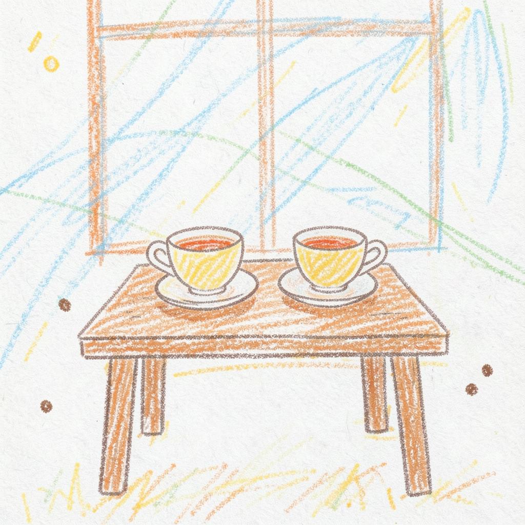 《老朋友，再陪我喝杯茶》 artwork